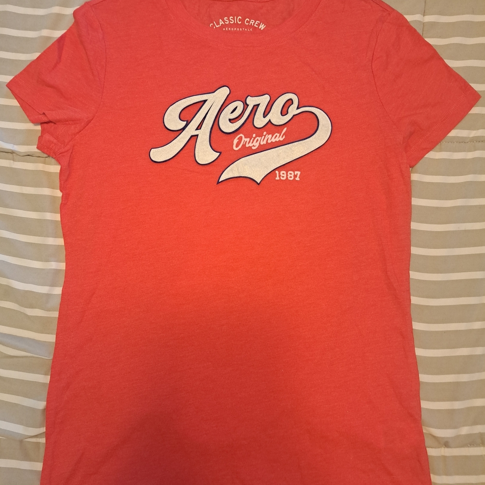 Aeropostale Classic Crew Red Tee